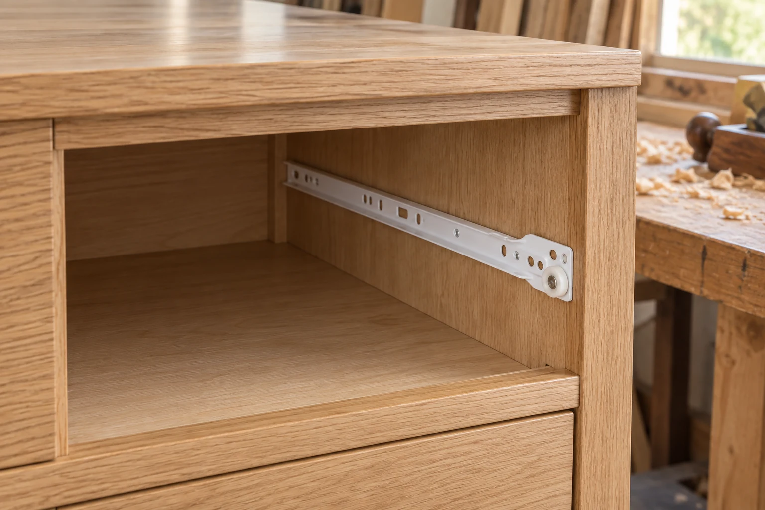 Scene illustration of a drawer slide
