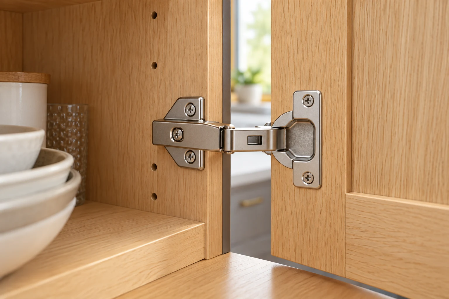 Scene illustration of a cup hinge