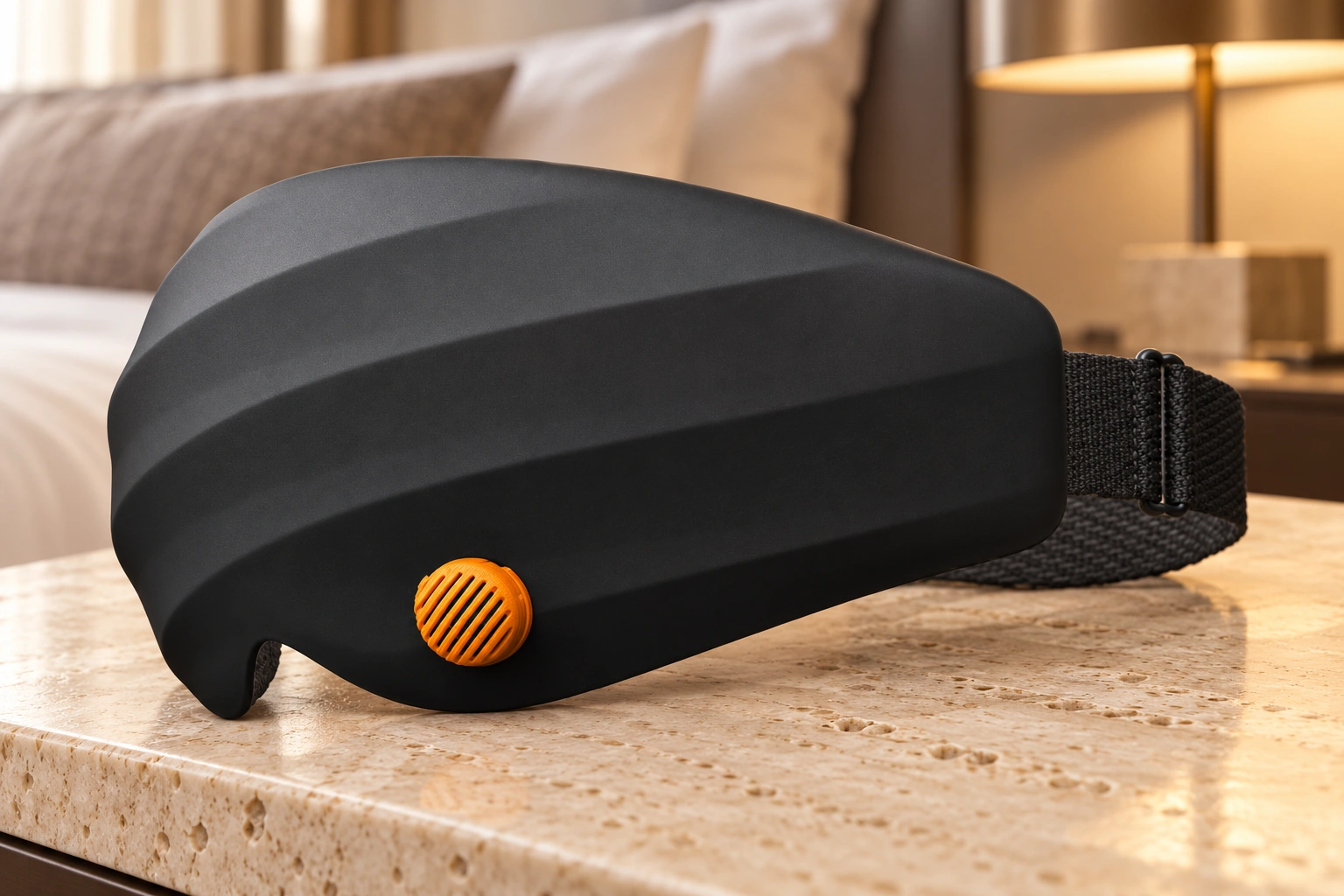 Anshui Aroma Eye Mask: Hotel nightstand