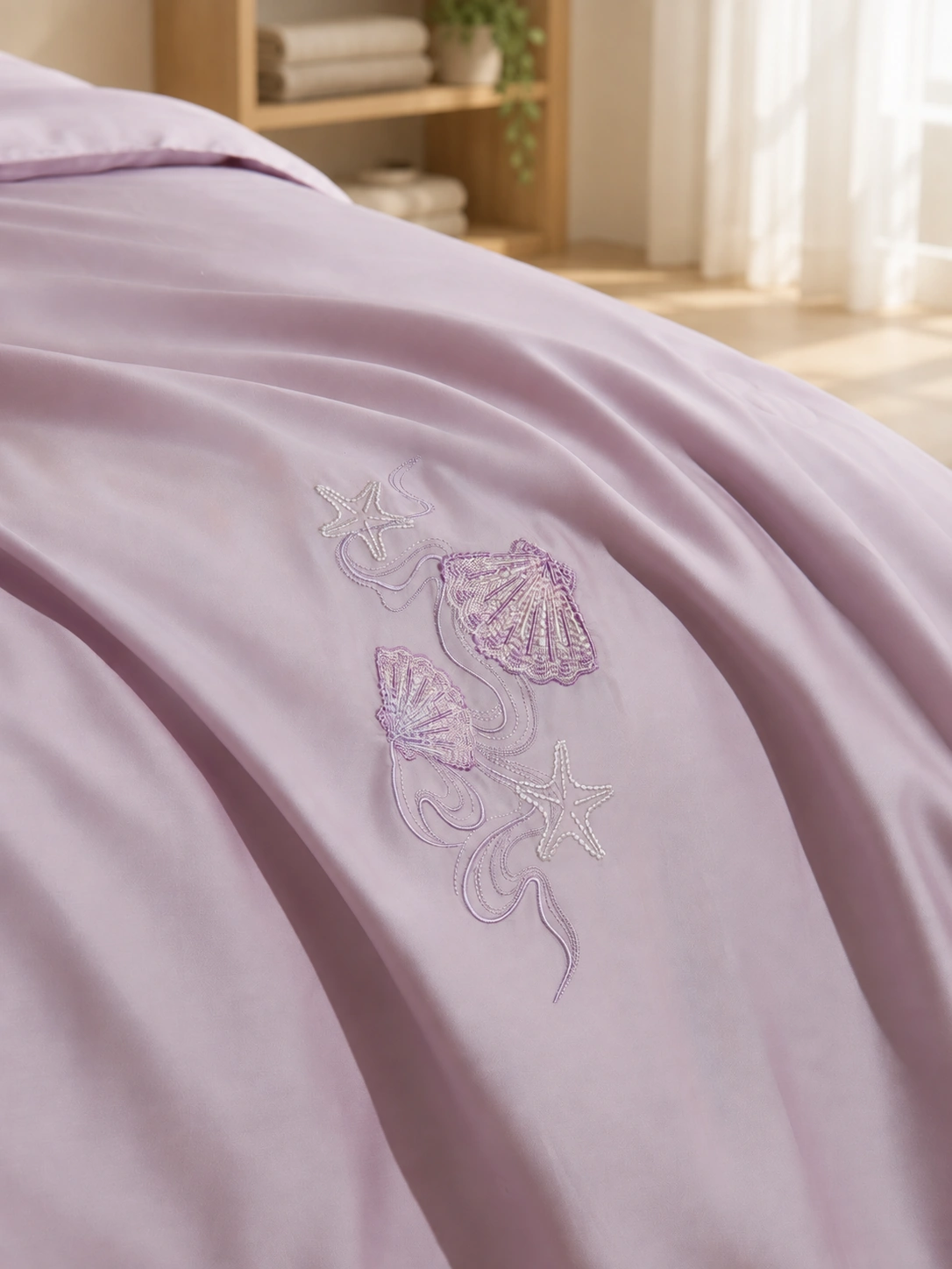 Xingchen Shatan Canbao Summer Quilt: Linen studio display