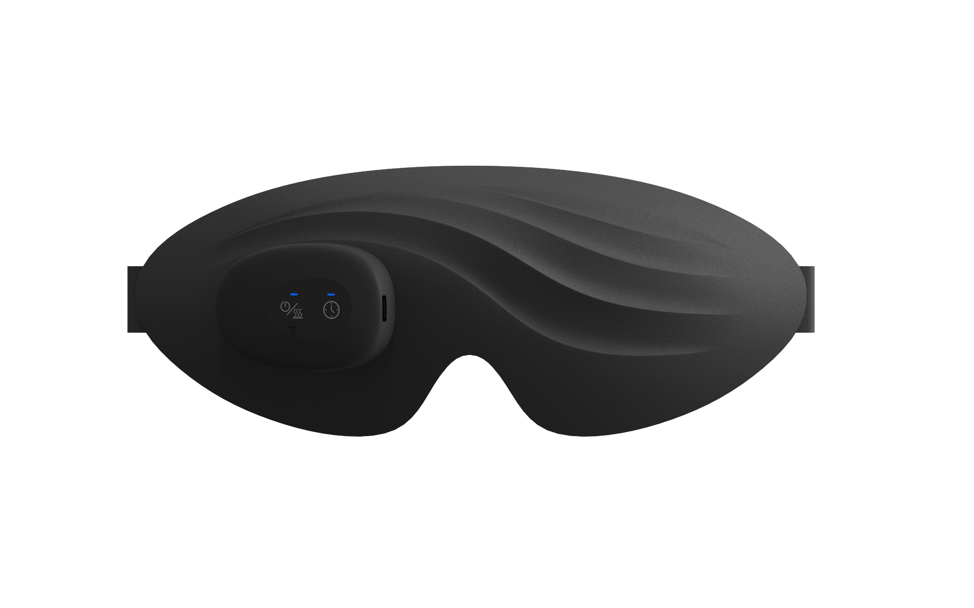 Anshui Washable Heated Eye Mask: Front controller appearance reference