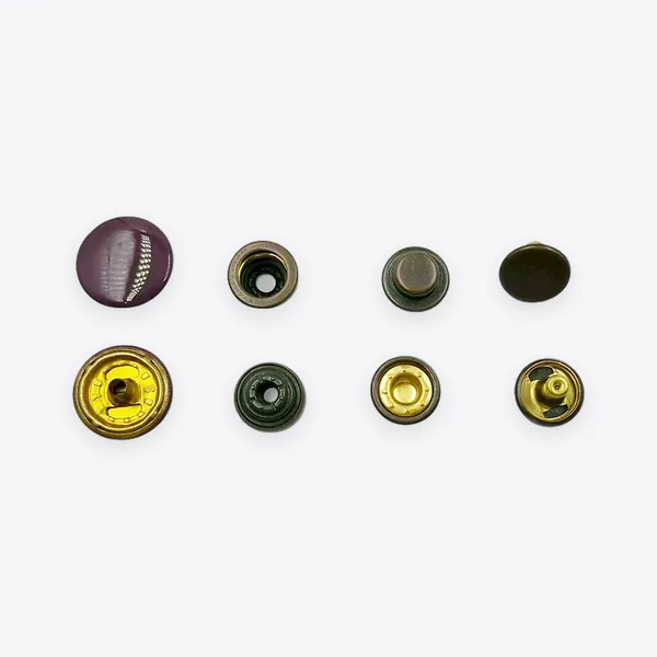 1908# Colored Painted Stainless Steel Double-sided Snap Fasteners