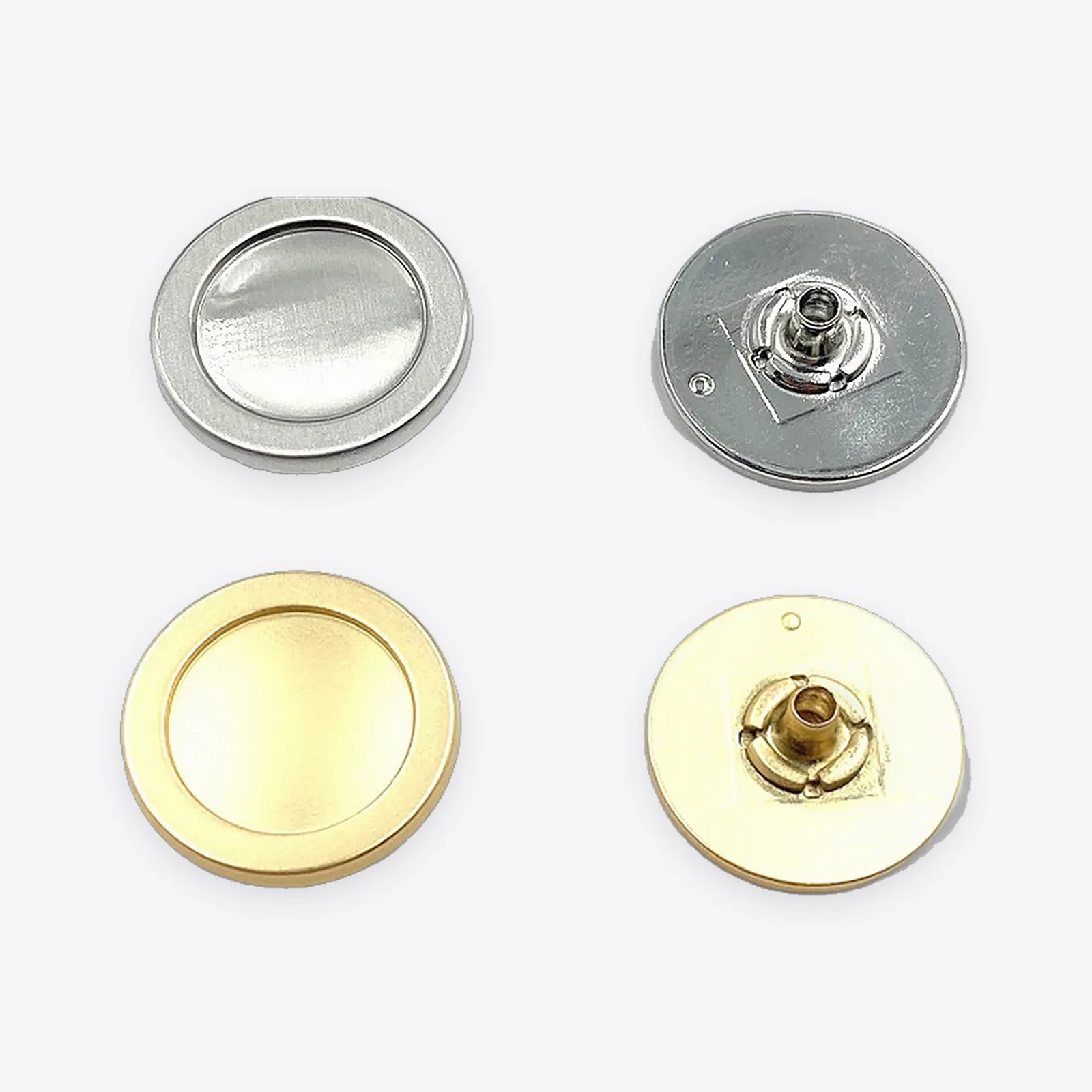 Round No-hammer Zinc Alloy Jeans Buttons