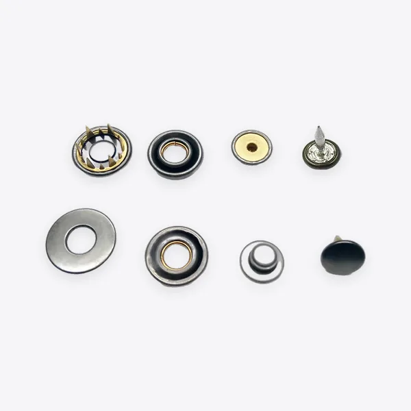Open-ring Metal Prong Snap Fasteners