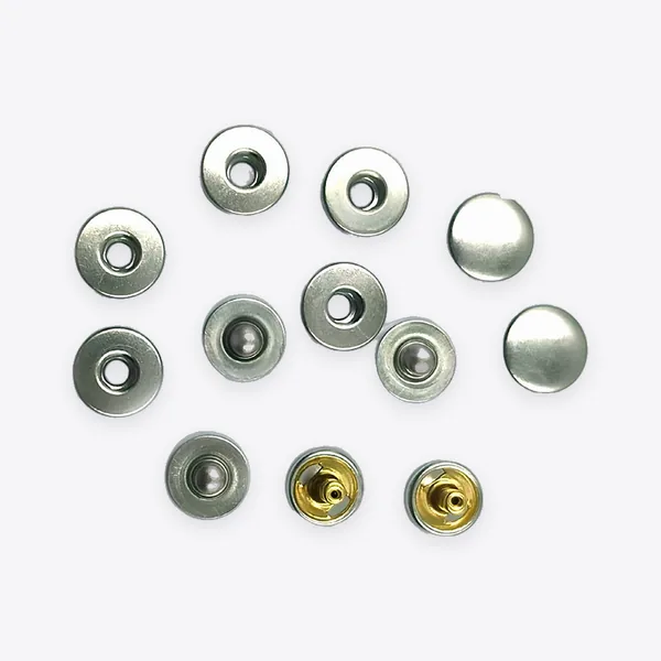 12.5 mm Snap Fasteners with European-style 486 Three-piece Bases