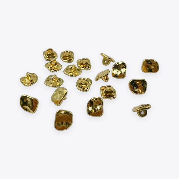 Irregular Textured Metal Buttons