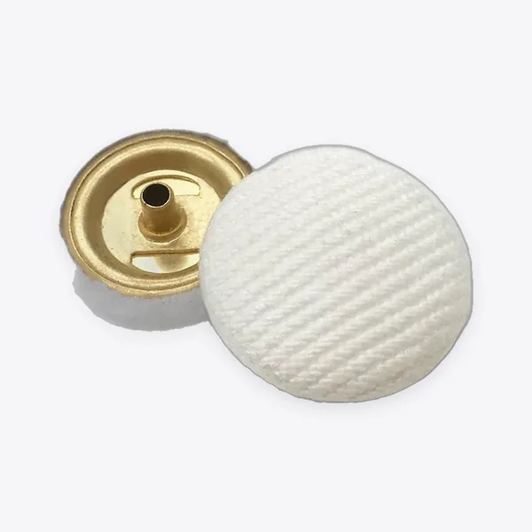 Round Fabric-covered Metal Snap Fasteners