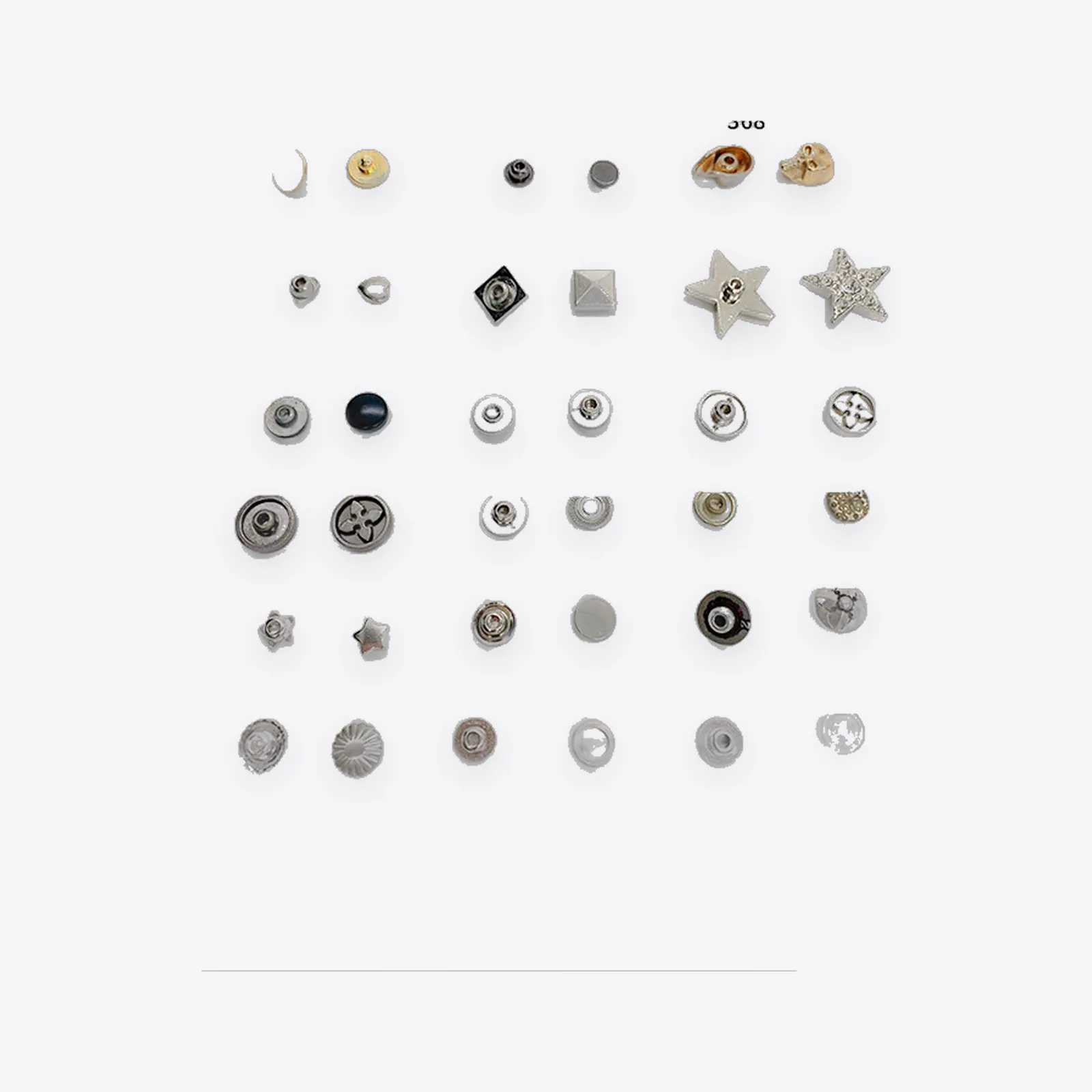 Shaped Alloy Decorative Studs
