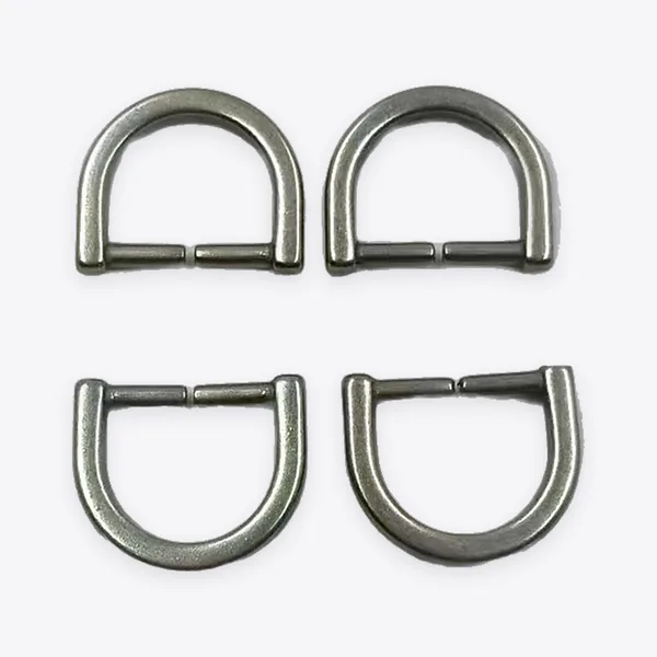 Flat-edge Zinc Alloy D-rings