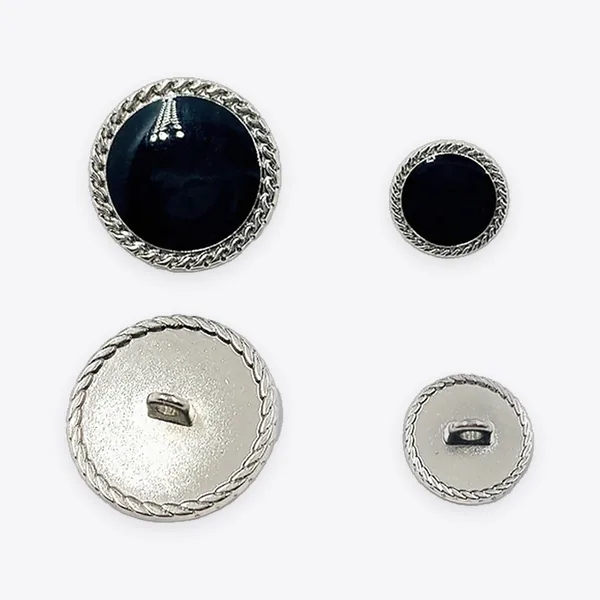 Round Resin-coated Metal Shank Buttons