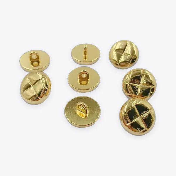 24L Gold-tone Covered Sew-on Buttons
