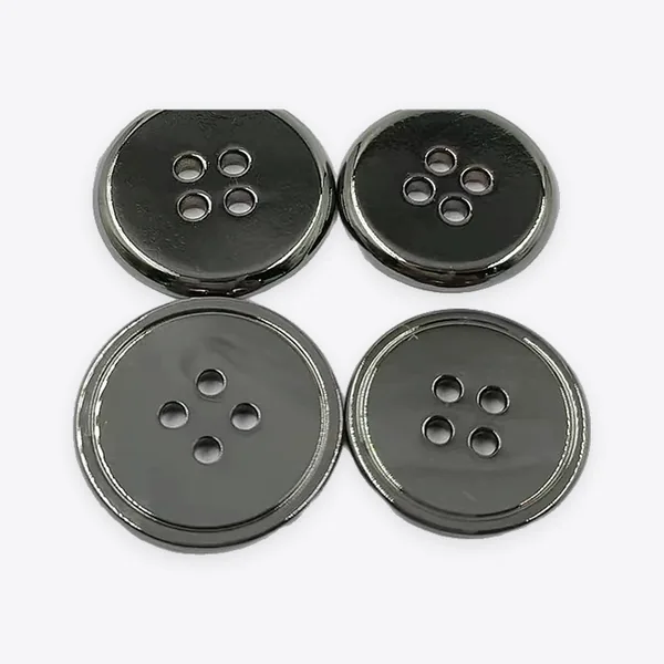 20 mm Gunmetal-tone Zinc Alloy Four-hole Buttons
