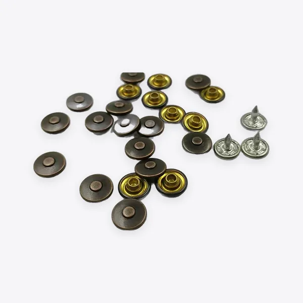 Round Domed Metal Pocket Studs