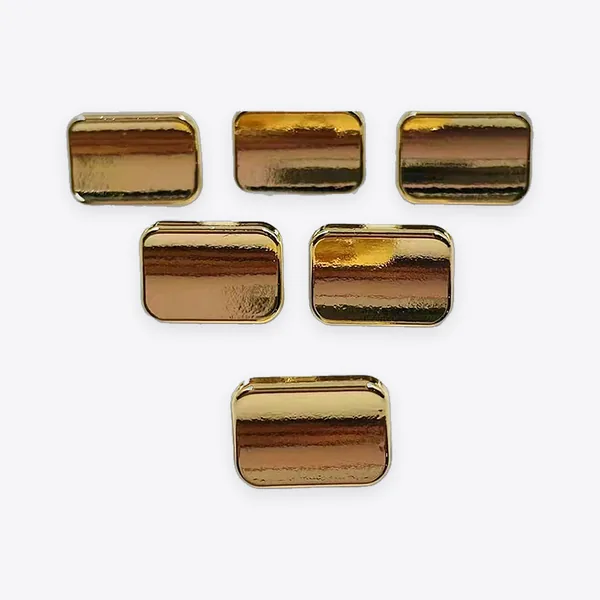 11.5 mm Rectangular Metal Shank Buttons